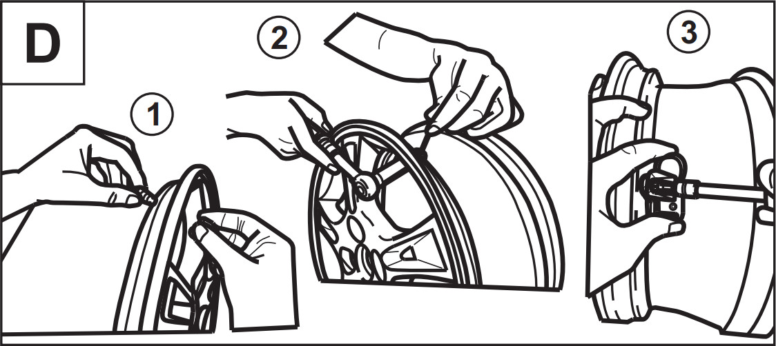 Assembly of Rite-Sensor<sup>&reg;</sup> with Aluminum Valve Stem Fitted